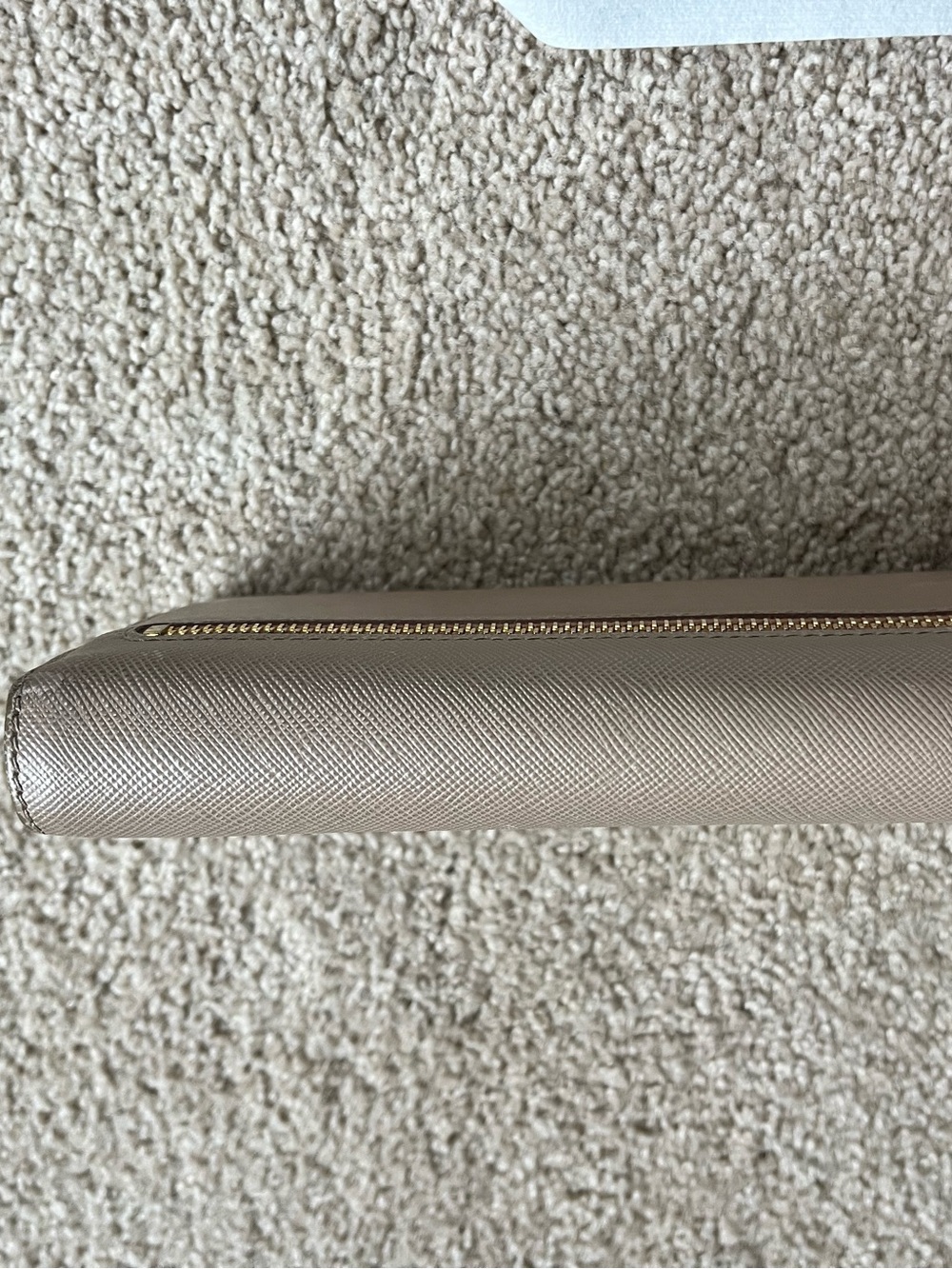 Prada Saffiano Leather Continental Wallet - Beige - Picture 5 of 9